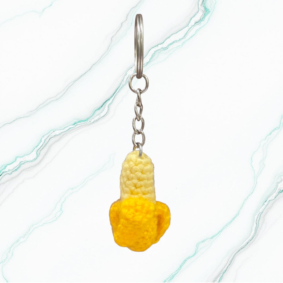 Crochet Mini Banana Keychain