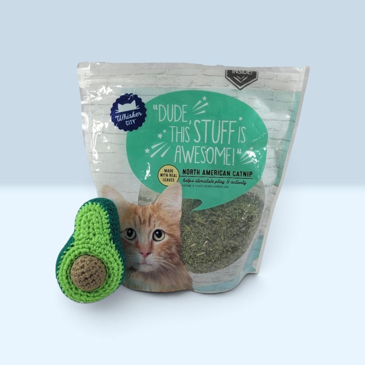 Crochet Cat Toy | Avocado | Catnip Filled