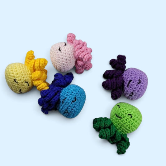 Crochet Cat Toy | Octopus | Catnip Filled