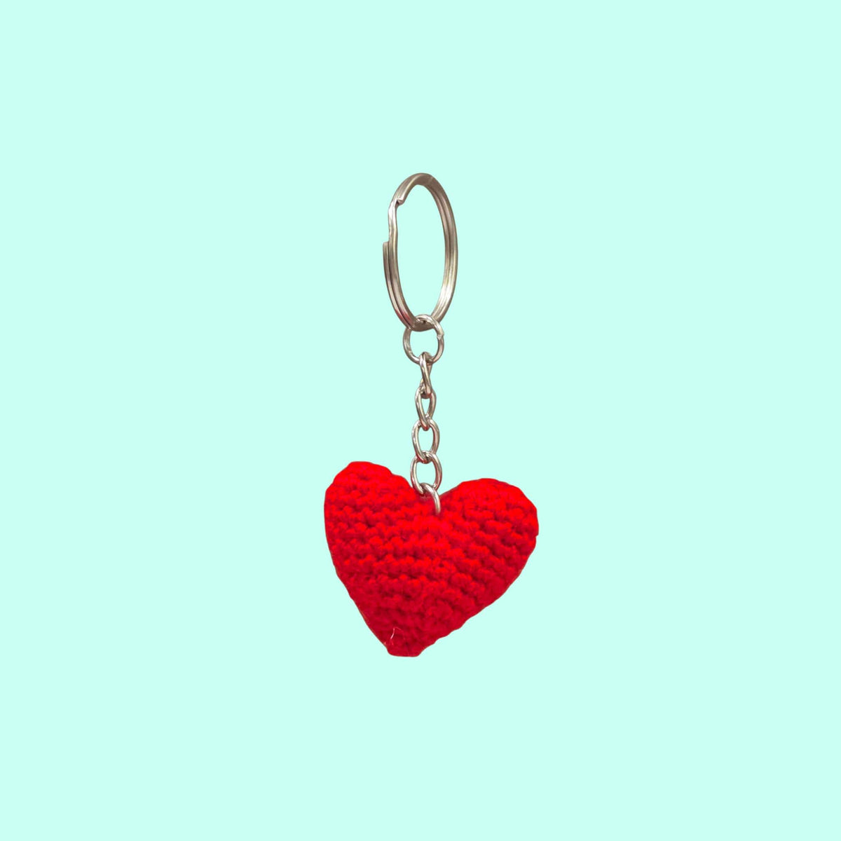 Crochet Mini Heart Keychain Pattern PDF Pattern Download