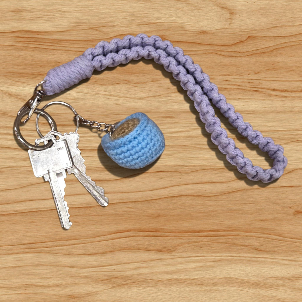 Crochet Mini Coffee/Tea Mug Keychain
