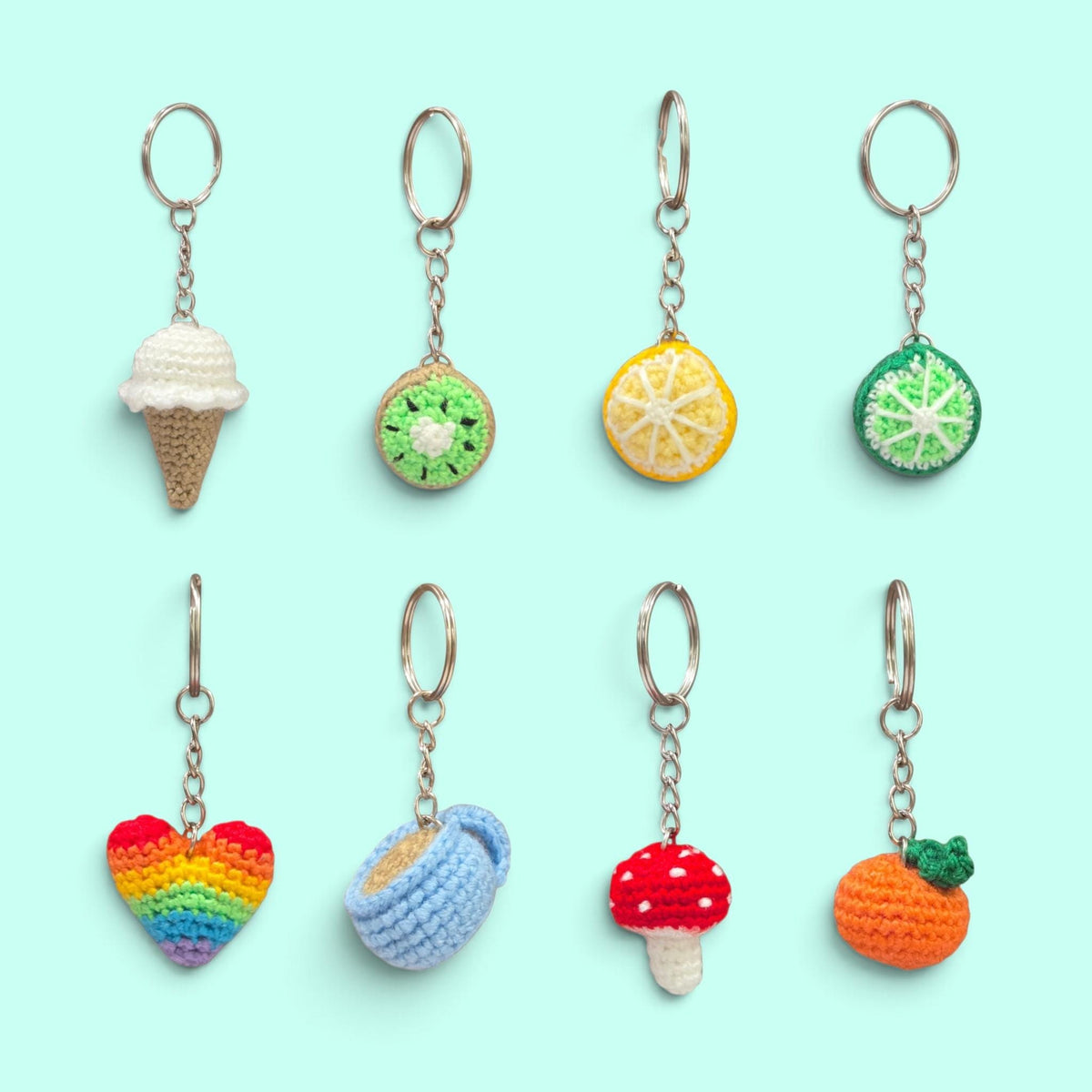 Crochet Keychain Patterns Collection PDF Download
