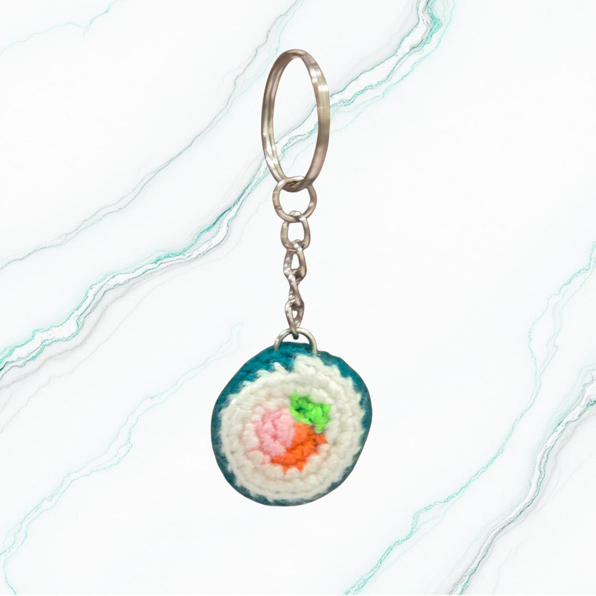 Crochet Mini Sushi Keychain
