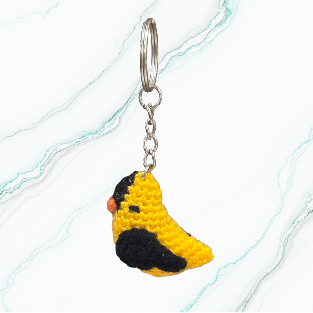 Crochet Mini Songbird Keychain