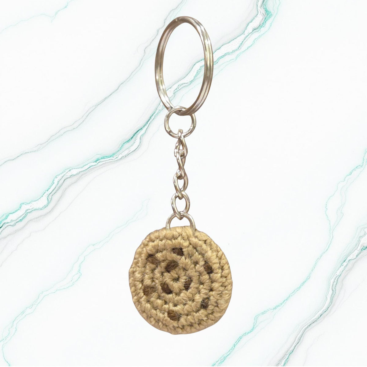 Crochet Mini Cookie Keychain