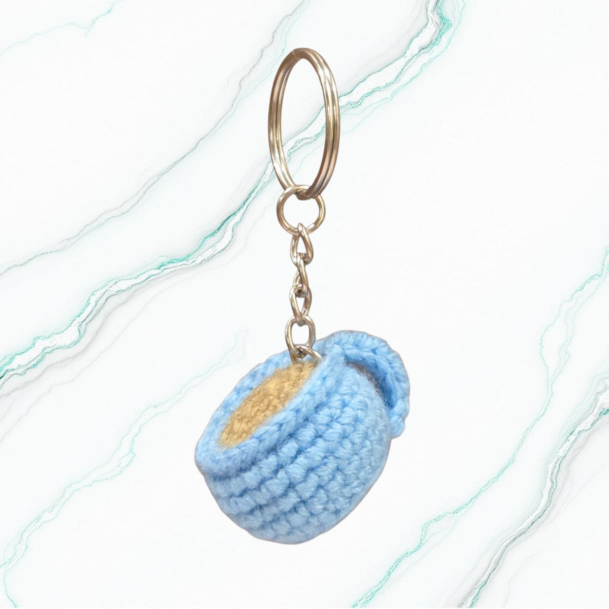 Crochet Mini Coffee/Tea Mug Keychain