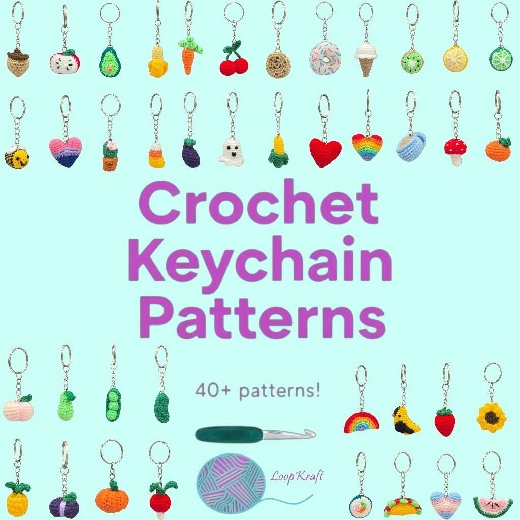 Crochet Keychain Patterns Collection PDF Download