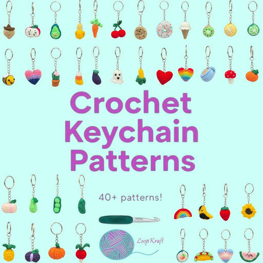 Crochet Keychain Patterns Collection PDF Download