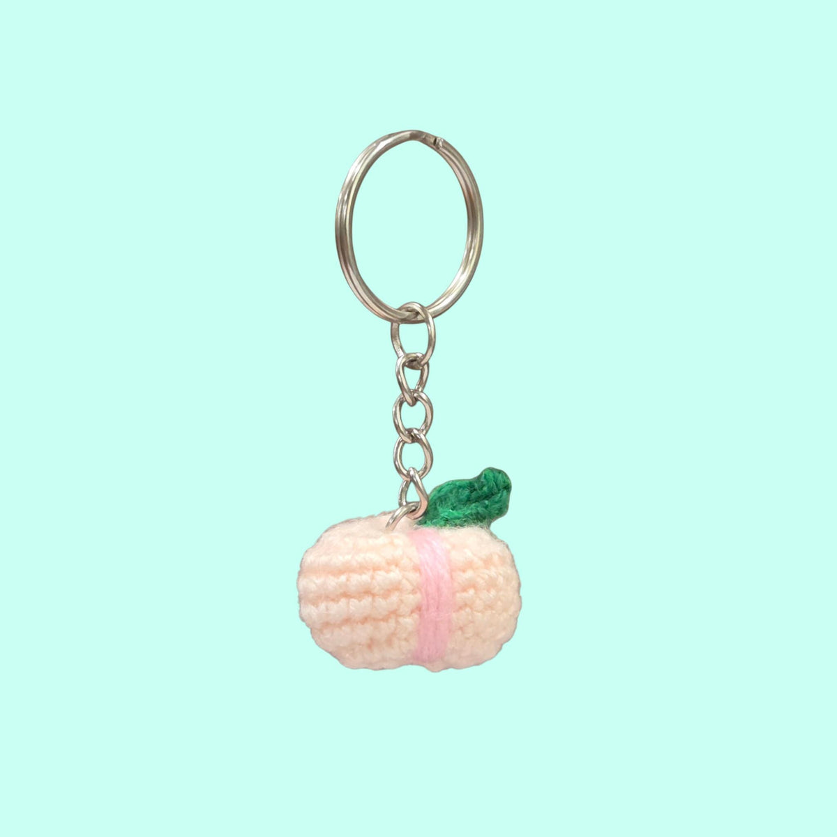 Crochet Mini Peach/Plum Keychain PDF Pattern Download