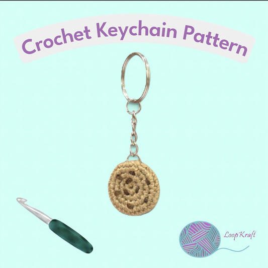 Crochet Mini Cookie Keychain PDF Pattern Download
